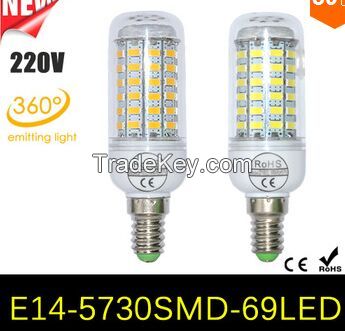 18W 20W SMD 5730 LED Corn Bulb E14 AC 220V 69LEDs LED lamp