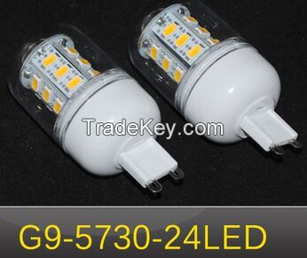 G9 5730 24LEDs 110V NEW Chip 5730 SMD 7W Energy Efficient Corn Bulbs