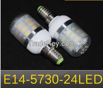 LED lamps AC 220V 240V Wall light E14 7W SMD 5730 24 LEDs Diamond