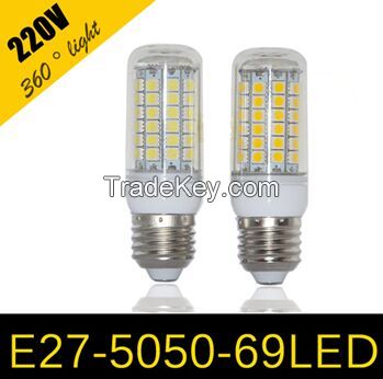 15W LED Corn Bulb lamps Ultra Bright SMD 5050 E27 AC 200V 240V lamp