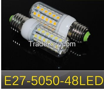 Ultra Bright LED lamps E27 9W SMD 5050 48LEDs light AC 220V
