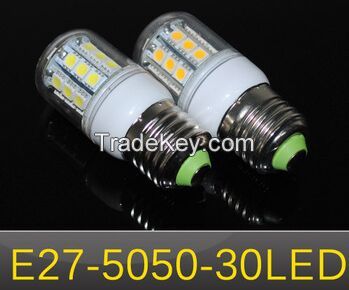 Wall LED lamps 5.5W E27 5050, 30LEDs, AC 220V 240V 5050SMD LED Corn