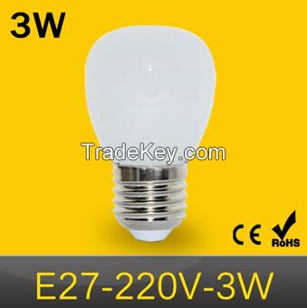 LED lamps E27 3W AC 200V 240V Bubble Ball LED Bulb