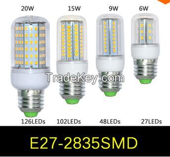 E27 LED Corn Bulb 2835SMD AC220V 126LEDs 102LEDs 78LEDs 27LEDs