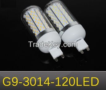 12W 120LEDs 3014 SMD G9 LED Corn Bulb AC85V 110V 220V 265V Chips LED