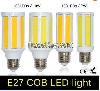 COB LED Corn Bulb E27 7W 10W 15W LED lamp AC 220V