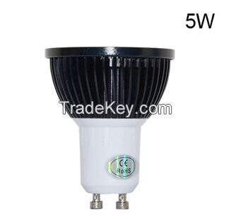 Tungsten Steel Casting Body COB  LED Spotlight lamp GU10 5W 7W