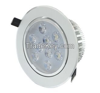 Aluminum Body 9 X 3W LED Ceiling lamp 27W Recessed Downlight