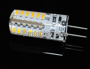 5W G4 3014 SMD 48LEDs Crystal Chandelier DC 12V Silicone LED bulbs