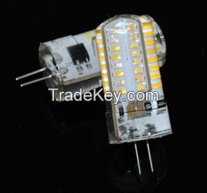 Silicone LED lamps G4 6W 3014 SMD 64LEDs Crystal Chandeliers LED Bulb