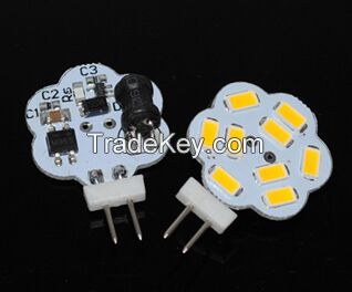 AC / DC 12V 5730 SMD G4 LED Crystal lamp 3W 4W Chandelier Flower bulb