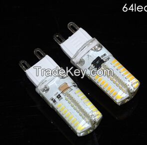 Mini G9 6W 9W LED lamp 3014 SMD AC 200V 240V Sillcone body LED Corn Bu