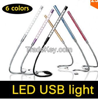 Metal Material USB LED light lamp 10LED for Notebook Laptop PC Compute
