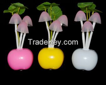 Mushroom Fungus Lamp 3 LEDs Nightlight bulb home decor LED RGB