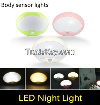 Novelty Egg Shaped PIR Auto Infrared Sensor Motion Detector LED lamp