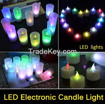 Romantic Blow On / Off Flameless LED Electronic Candle Night light
