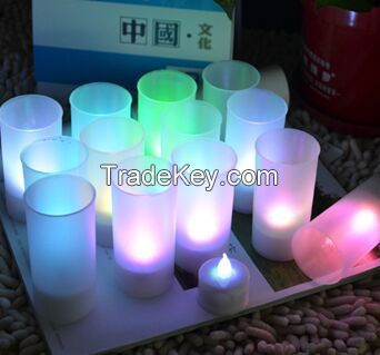 Romantic Blow On / Off Flameless LED Electronic Candle Night light