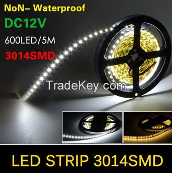 Super Bright SMD 3014 LED Strip 600LEDs/5M Flexible DC 12V lighting