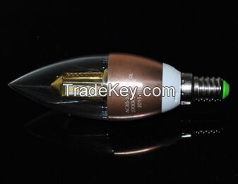 Golden Bubble Tip E14 3014 32LED  4W  LED Candle Light 32LED Bulb