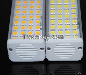Aluminum Horizontal Plug light LED G24 SMD 5050 LED Corn bulb lamp