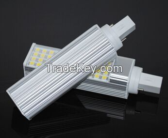 Aluminum Horizontal Plug light LED G24 SMD 5050 LED Corn bulb lamp