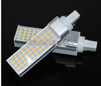 Aluminum Horizontal Plug light LED G24 SMD 5050 LED Corn bulb lamp