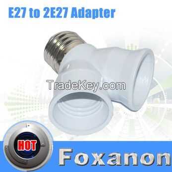 E27 to 2 E27 Light Lamp Bulb Adapter Converte 2E27 Lamp Holder Convert