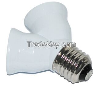 E27 to 2 E27 Light Lamp Bulb Adapter Converte 2E27 Lamp Holder Convert