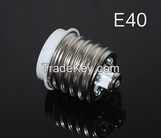 E40 to E27 Base LED Halogen Light Lamp Bulbs Socket Adapter Converter