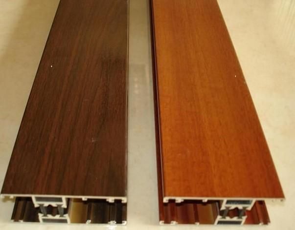 aluminum profile for doors with electroresis finish