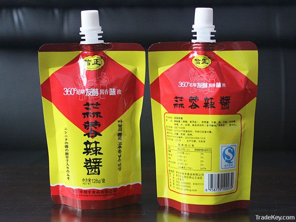 Hot Sauce Suction Nozzle Packing Bag