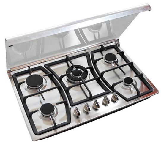 sabaf  stainless steel panel built-in gas cooker