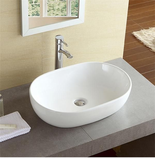 Art basin, made of ceramic