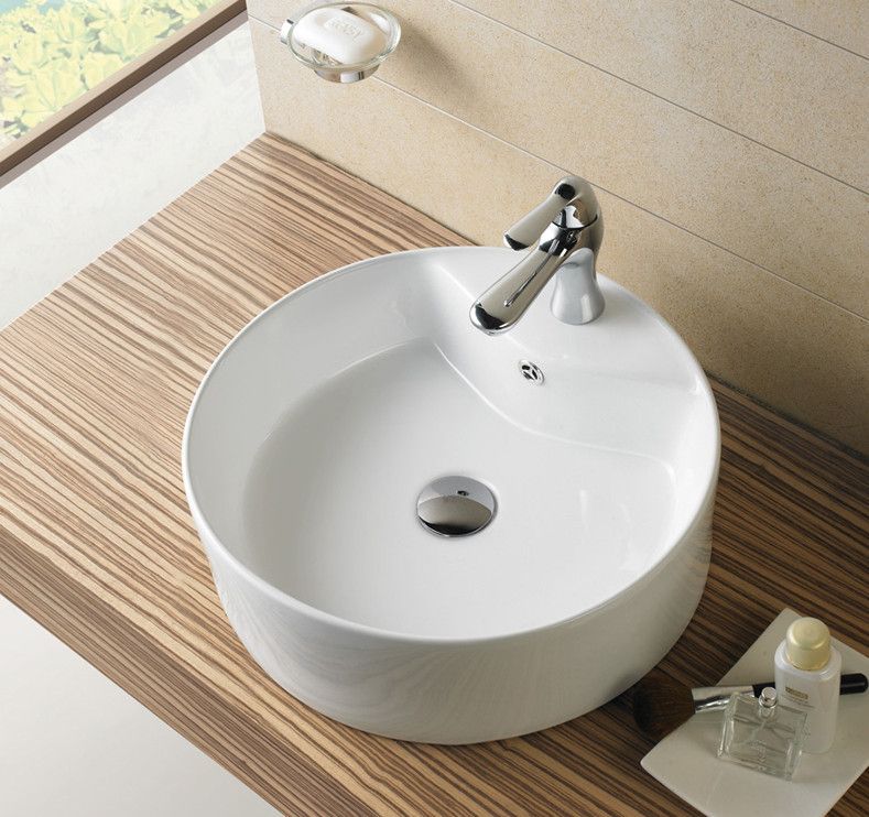 Art basin, made of ceramic