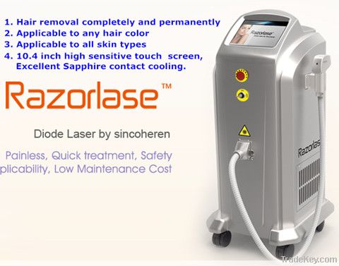 808nm Diode Laser Hair removal machine for any hair color/all skin