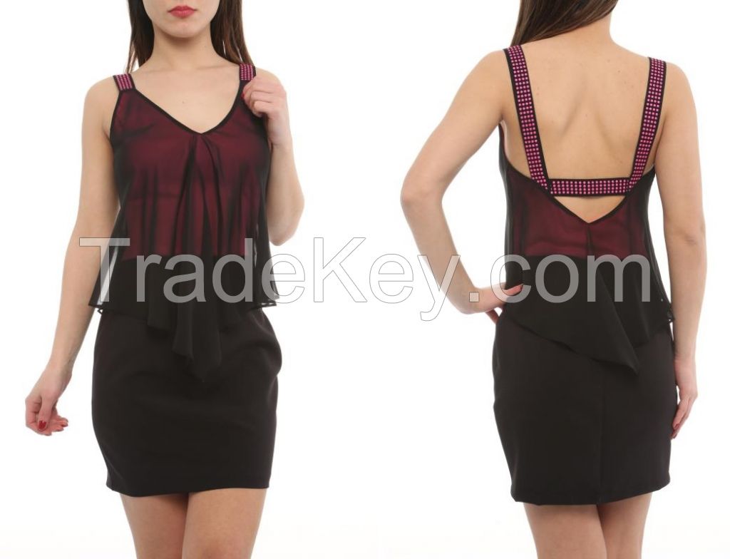 party backless mini women dresses made in Turkey 