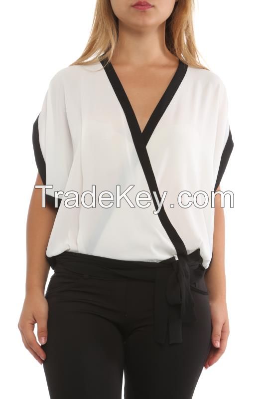 last trend fashionable women blouses and shirts in Turkey