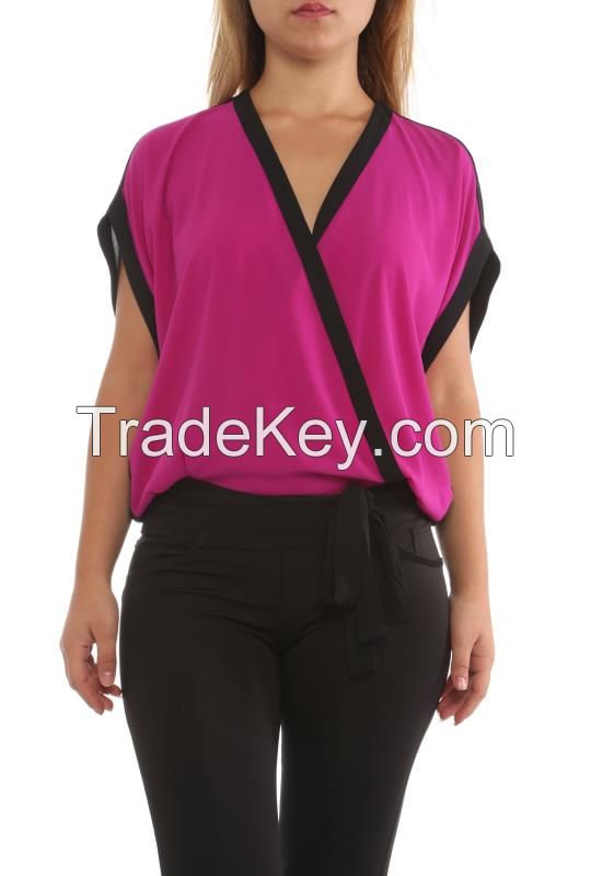 last trend fashionable women blouses and shirts in Turkey