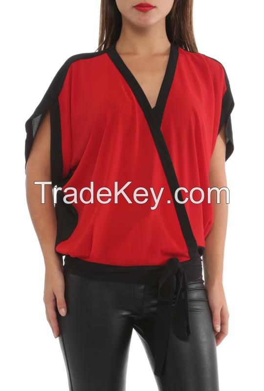 last trend fashionable women blouses and shirts in Turkey