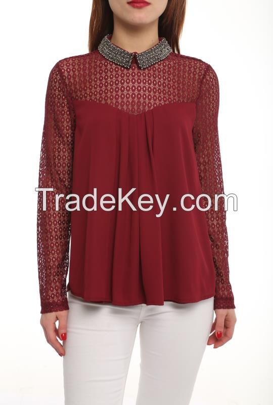 ladies long sleeve blouses and shirts