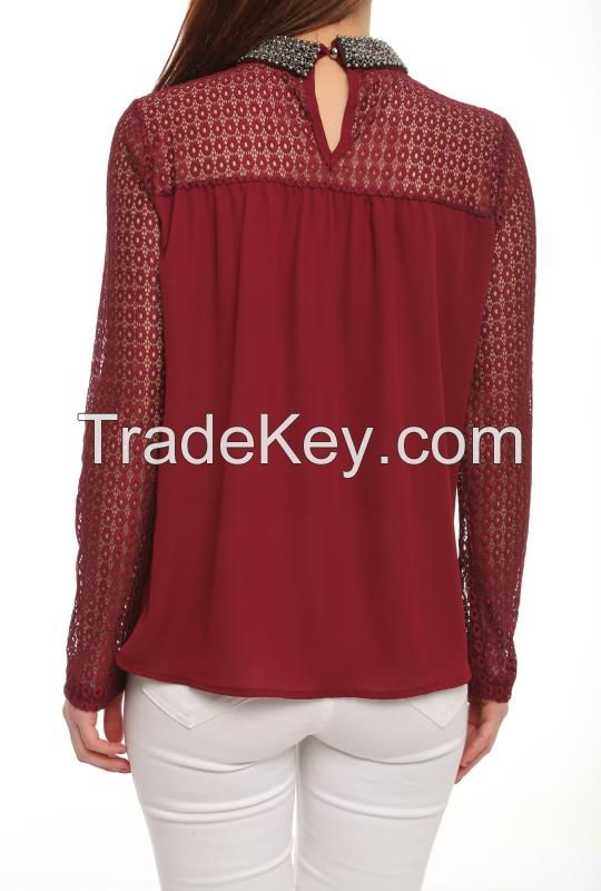 ladies long sleeve blouses and shirts