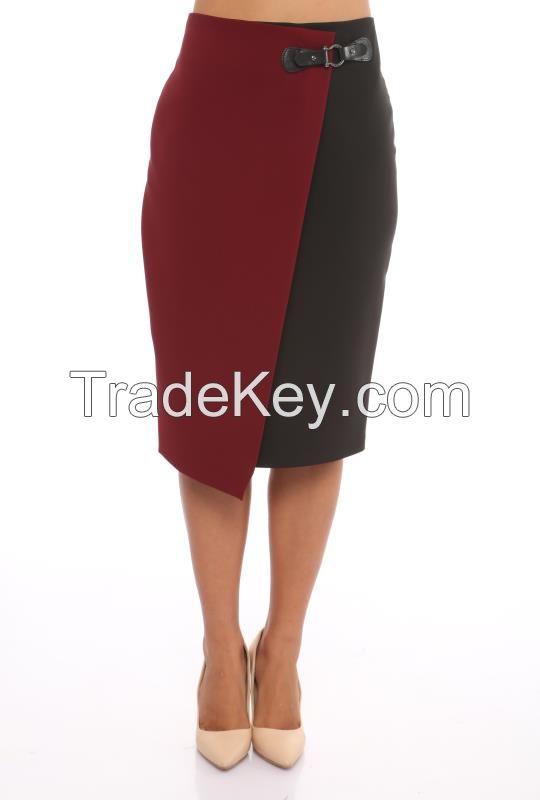 office style office wear assymetric pencil skirts for women from Turkish supplier