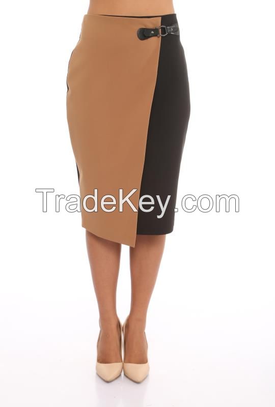 office style office wear assymetric pencil skirts for women from Turkish supplier