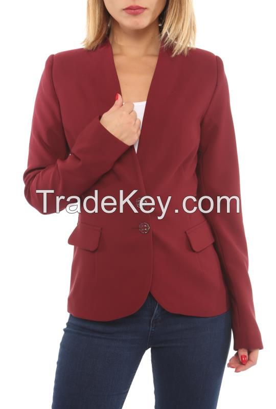 women elegant long sleeve blazers and jackets in different colors for autumn and winter 2016