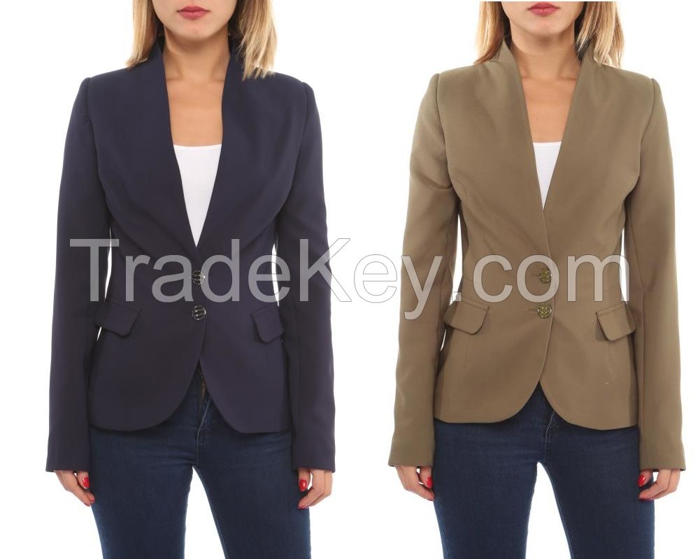women elegant long sleeve blazers and jackets in different colors for autumn and winter 2016