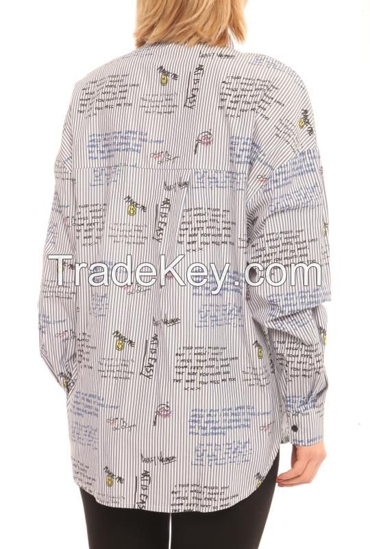 Women Casual Shirts with Long Sleeves With Prints