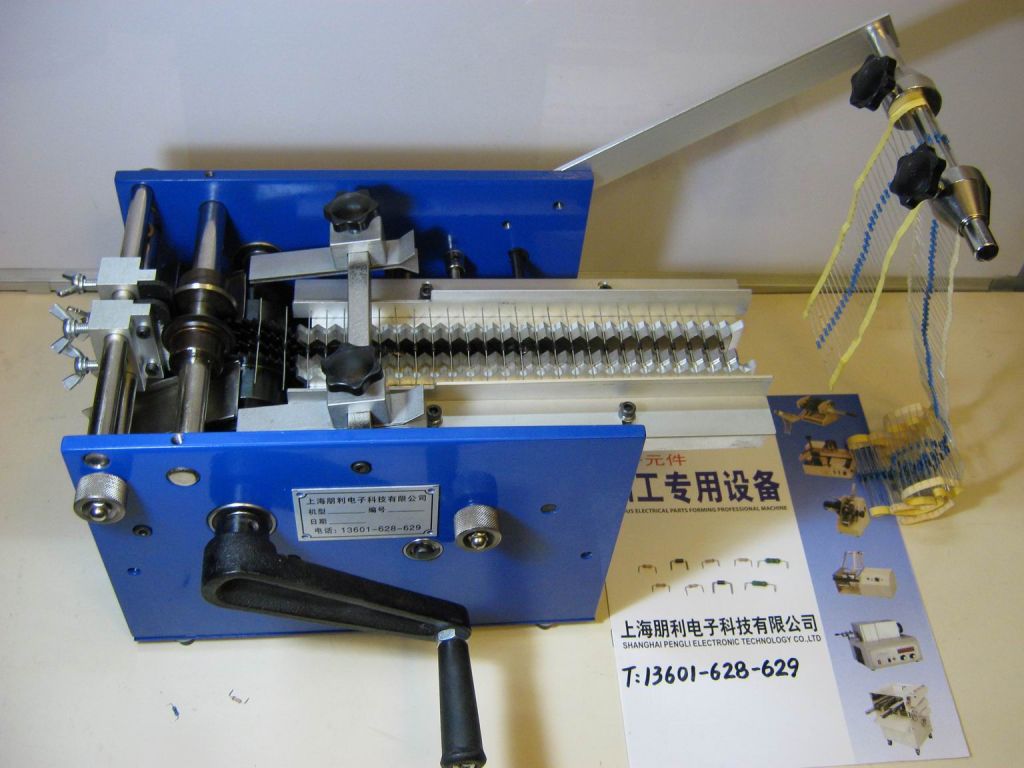 manual taped and loose resistor lead forming machine