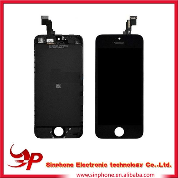 Black Front Housing LCD display Assembly for iPhone 5C China alibaba