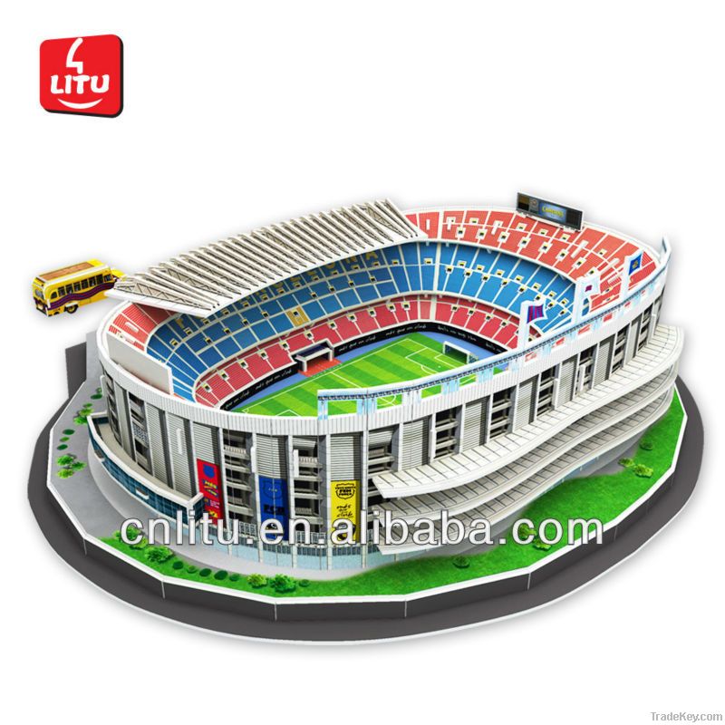 3D Puzzle Stadium Paper Model