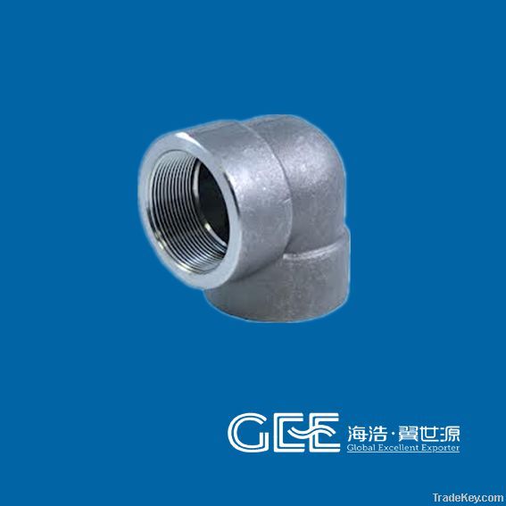ANSI B16.5 ASTM A105 N 90 degree forged socket weld elbow